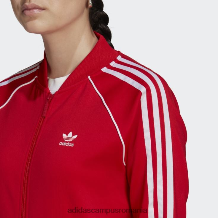 adidas campus romania jachetă de sport primeblue sst roșie femei roșu J266N210298