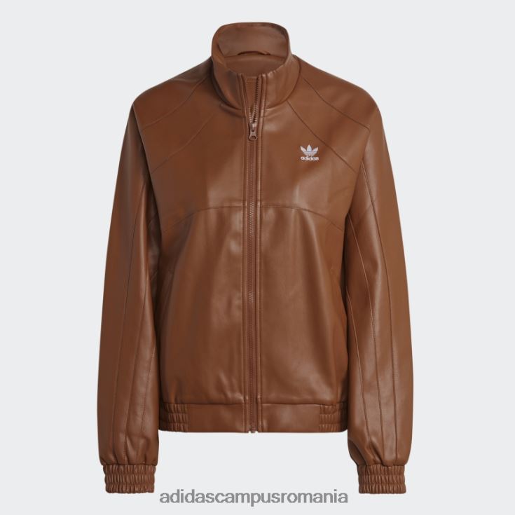 adidas campus romania jachetă din piele artificială maro centrală adidas femei maro J266N210329