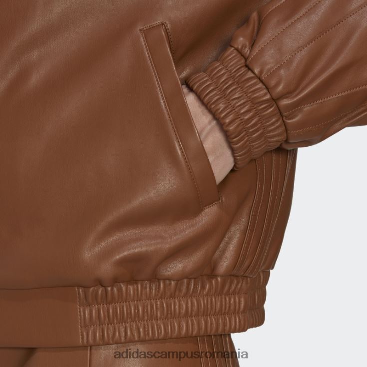 adidas campus romania jachetă din piele artificială maro centrală adidas femei maro J266N210329