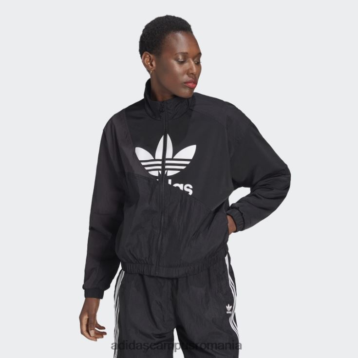 adidas campus romania jachetă neagră adicolor split trefoil femei negru J266N22939