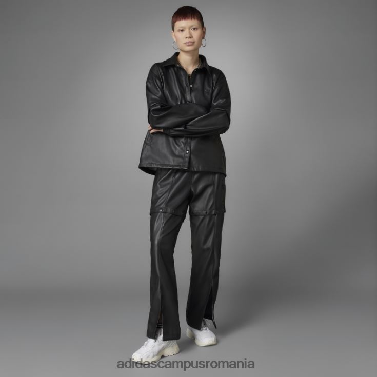adidas campus romania jachetă neagră întotdeauna originală din piele artificială femei negru J266N210597