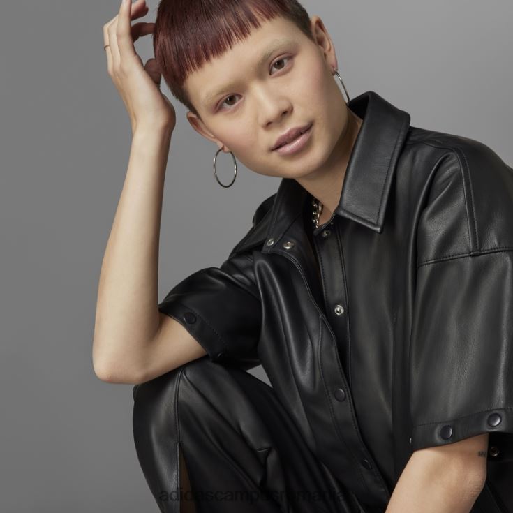 adidas campus romania jachetă neagră întotdeauna originală din piele artificială femei negru J266N210597