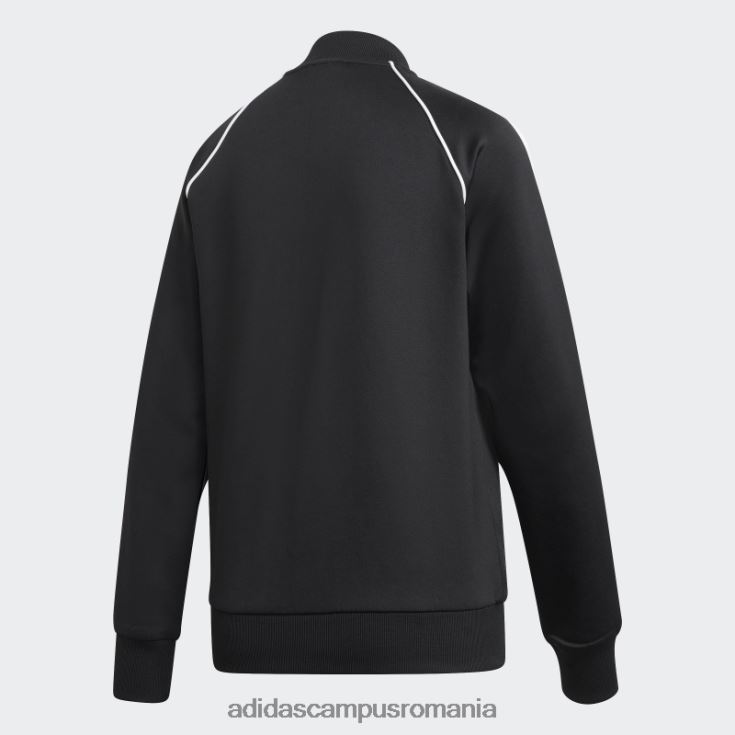 adidas campus romania jachetă primeblue sst neagră femei alb negru J266N22708