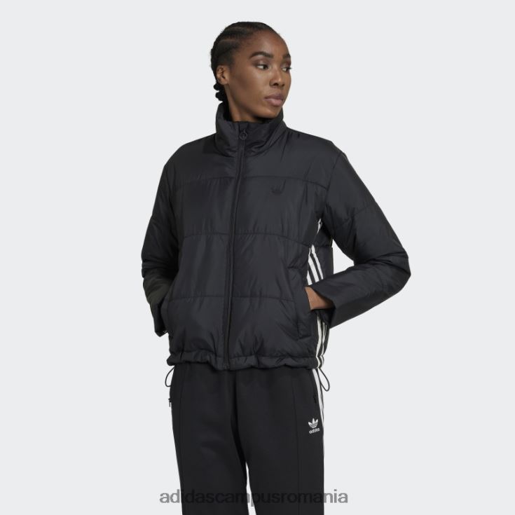 adidas campus romania jachetă puf scurtă neagră femei negru J266N217584