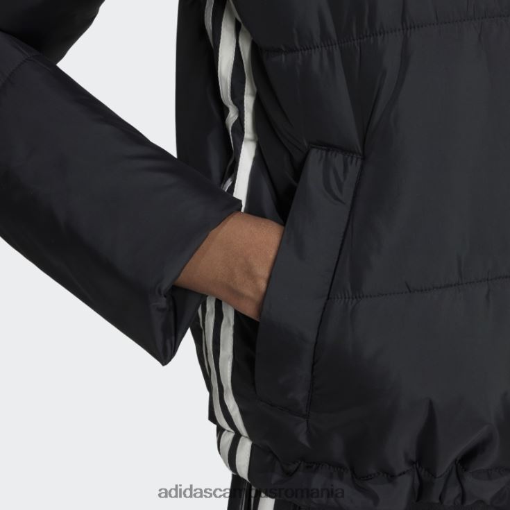 adidas campus romania jachetă puf scurtă neagră femei negru J266N217584