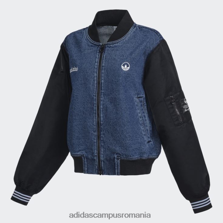 adidas campus romania jacheta denim colegiale albastru indigo denim adidas femei denim albastru indigo J266N210572