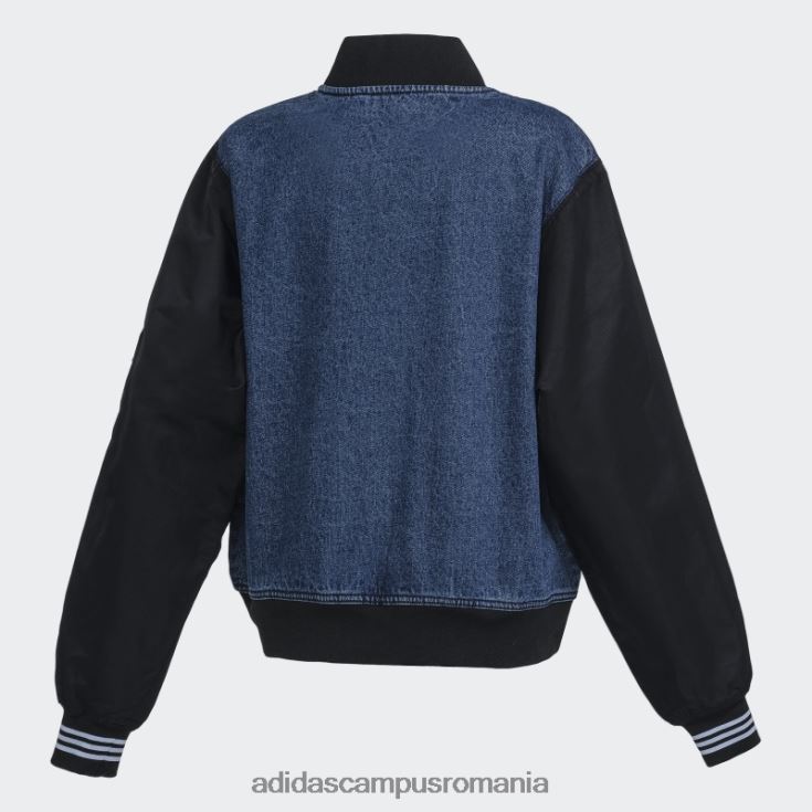 adidas campus romania jacheta denim colegiale albastru indigo denim adidas femei denim albastru indigo J266N210572