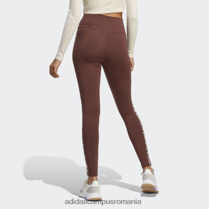 adidas campus romania jambiere cu imprimeu animal abstract auburn femei castaniu J266N216465