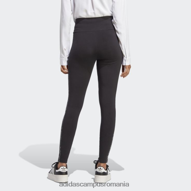 adidas campus romania jambiere cu imprimeu animal abstract negru femei negru J266N29427