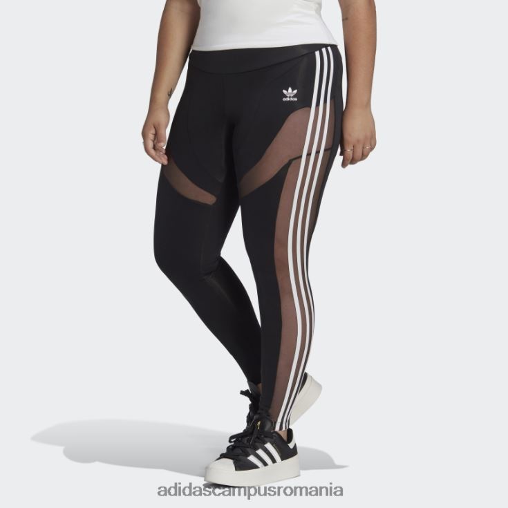 adidas campus romania jambiere din centrul scenei (plus mărime) negru adidas femei negru J266N216956