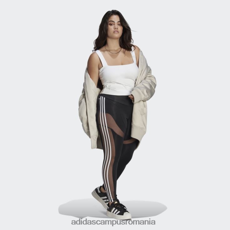 adidas campus romania jambiere din centrul scenei (plus mărime) negru adidas femei negru J266N216956