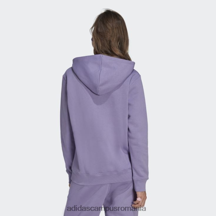 adidas campus romania lila adicolor essentials fleece hoodie adidas femei liliac J266N210827