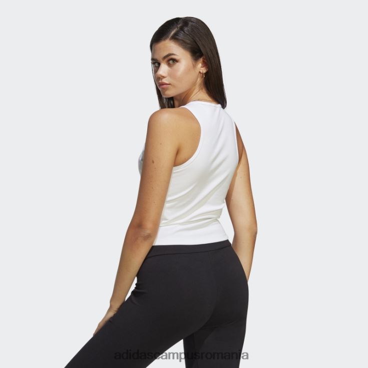 adidas campus romania maiou alb adicolor essentials cu nervuri adidas femei alb J266N22379