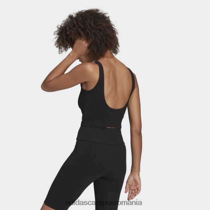 adidas campus romania maiou negru cu nervuri adicolor essentials femei negru J266N210408