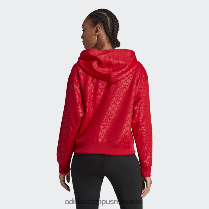 adidas campus romania modă hanorac cu logo stacojiu femei stacojiu J266N22321