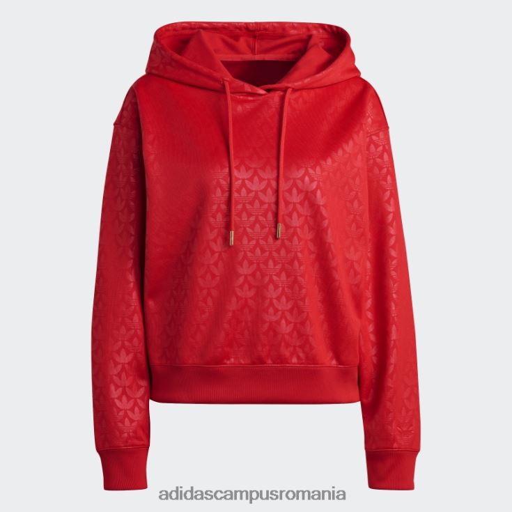 adidas campus romania modă hanorac cu logo stacojiu femei stacojiu J266N22321