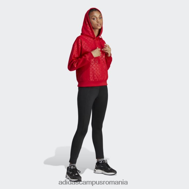 adidas campus romania modă hanorac cu logo stacojiu femei stacojiu J266N22321