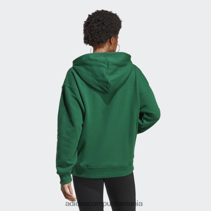 adidas campus romania modă hanorac trefoil verde închis femei verde inchis J266N29045
