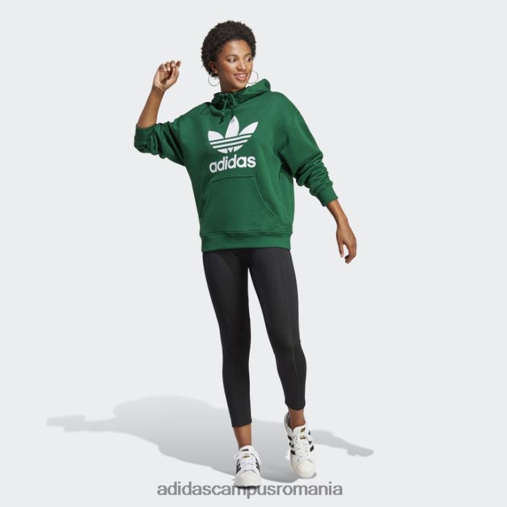 adidas campus romania modă hanorac trefoil verde închis femei verde inchis J266N29045