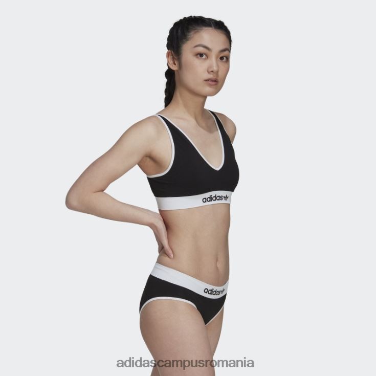 adidas campus romania negru modern flex bumbac scoop bralette spate jos adidas femei negru J266N210041