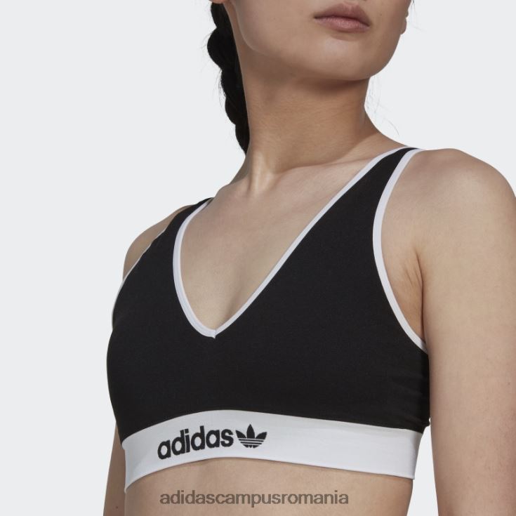 adidas campus romania negru modern flex bumbac scoop bralette spate jos adidas femei negru J266N210041