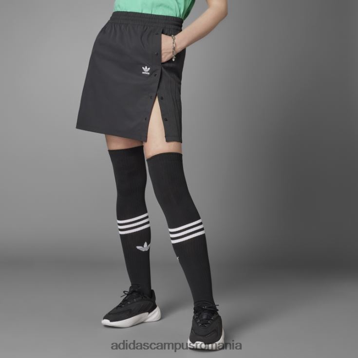 adidas campus romania întotdeauna originală fustă neagră cu nasturi snap femei negru J266N210484