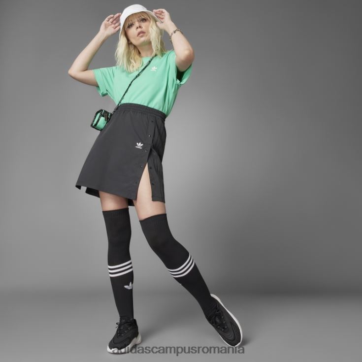 adidas campus romania întotdeauna originală fustă neagră cu nasturi snap femei negru J266N210484