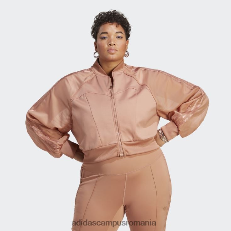 adidas campus romania întotdeauna original super girl track top (plus size) argilă femei lut J266N210184