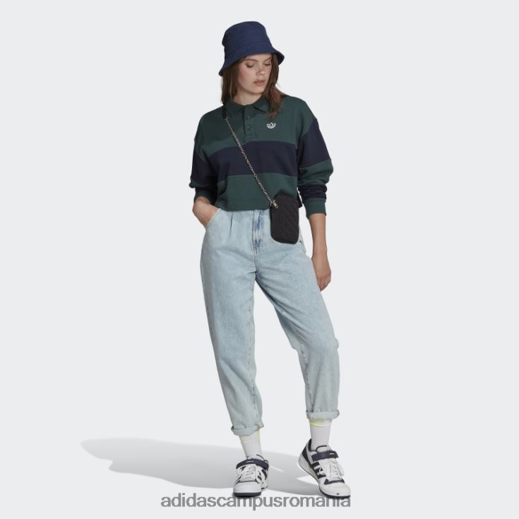 adidas campus romania originals clasa 72 crop crew hanorac modă verde mineral femei verde mineral/cerneală J266N22565