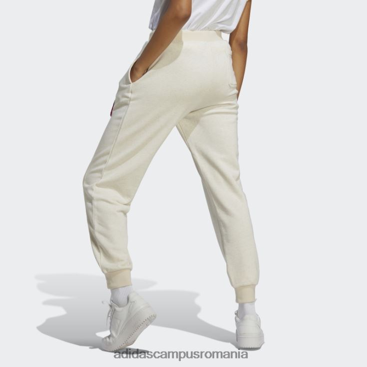 adidas campus romania originals pantaloni de jogging cu 3 dungi alb mel femei alb mel J266N217227