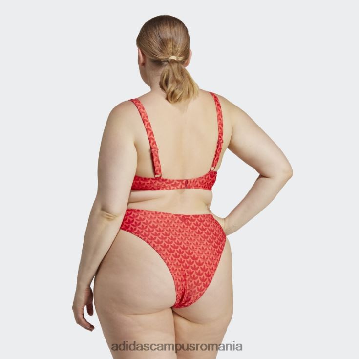 adidas campus romania originals swim top (plus size) stacojiu femei stacojiu/roșu/alb J266N217144