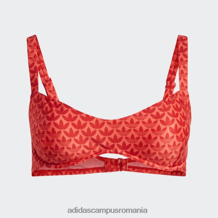 adidas campus romania originals swim top (plus size) stacojiu femei stacojiu/roșu/alb J266N217144