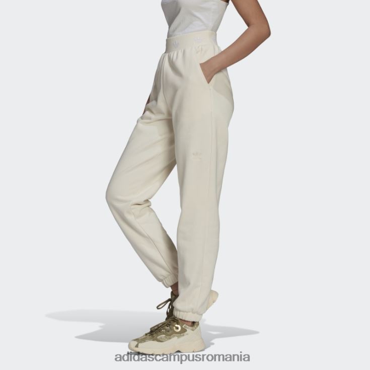 adidas campus romania pantalon alb cu manșete femei alb J266N22914