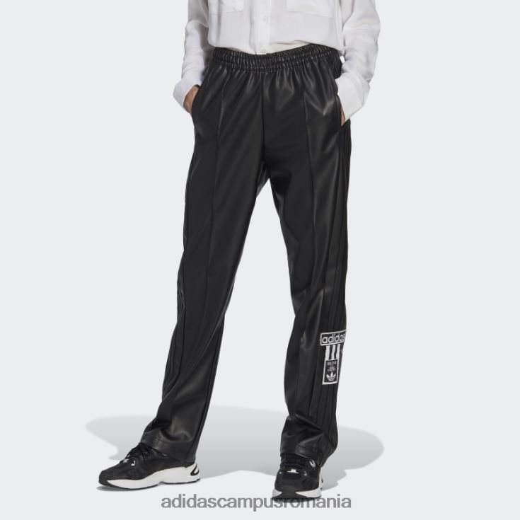 adidas campus romania pantaloni adibreak din imitație de piele din centrul scenei negru adidas femei negru J266N29444