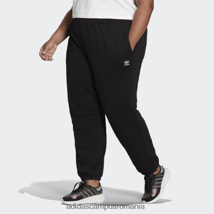 adidas campus romania pantaloni adicolor essentials (plus size) negri femei negru J266N28911