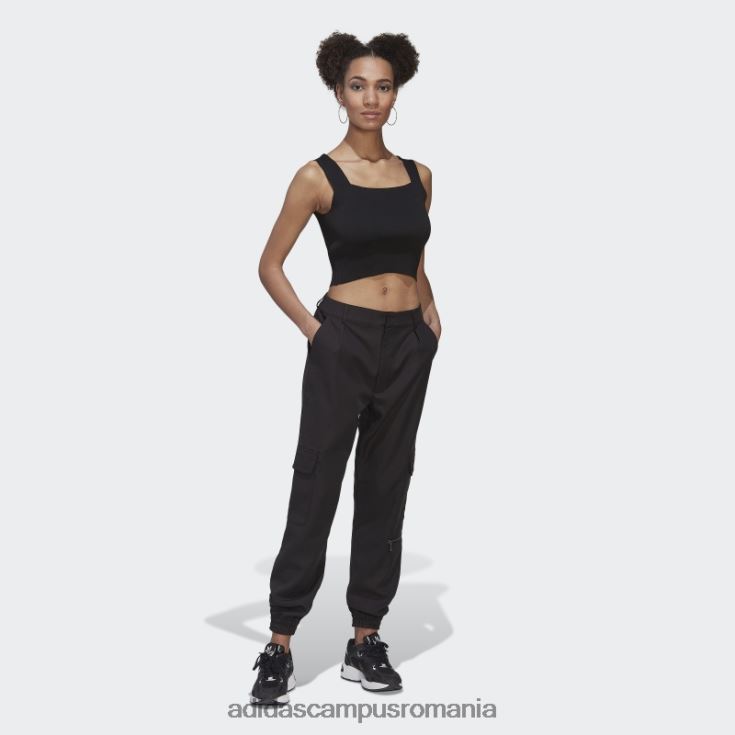 adidas campus romania pantaloni cargo croiți adicolor contempo (neutru de gen) negri adidas femei negru J266N23144