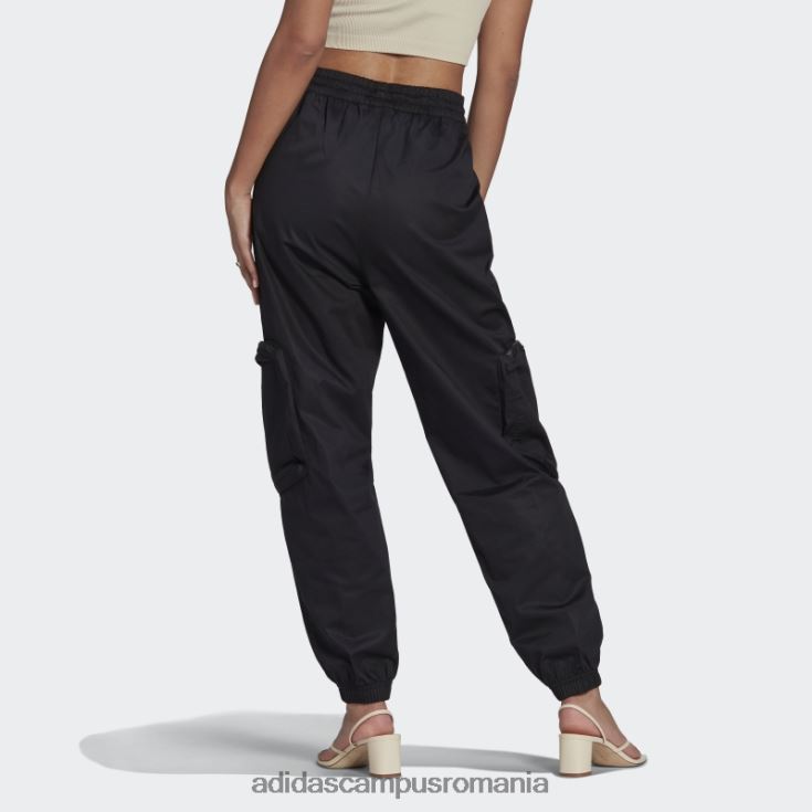adidas campus romania pantaloni cargo din twill negri femei negru J266N23230