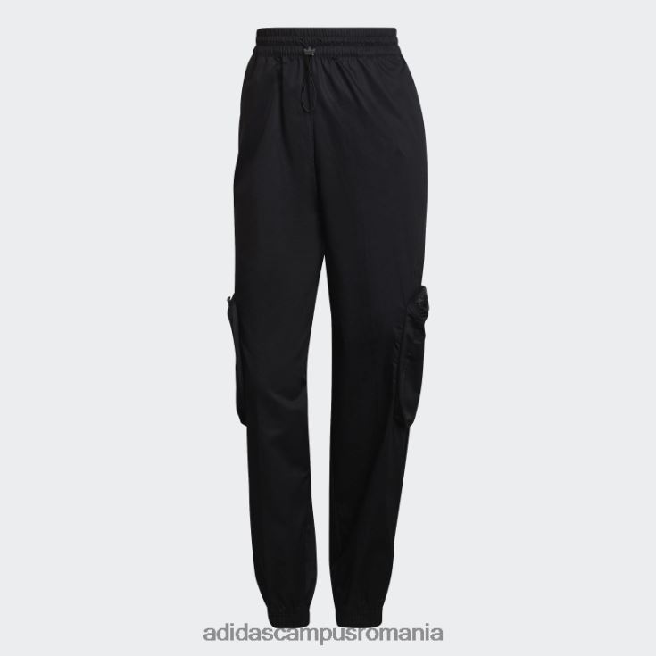 adidas campus romania pantaloni cargo din twill negri femei negru J266N23230