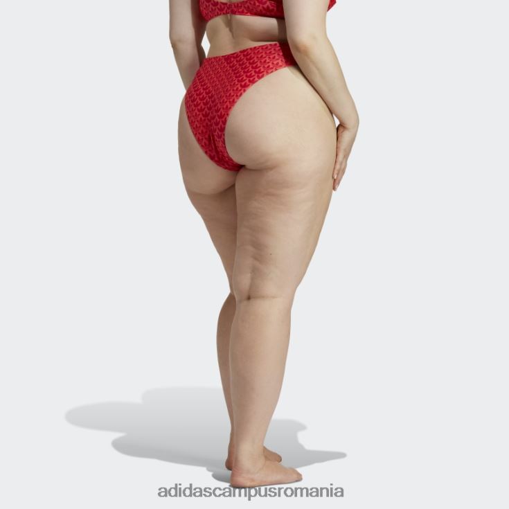 adidas campus romania pantaloni de bikini stacojii originali cu monogram (marime plus) femei stacojiu/roșu/alb J266N217044