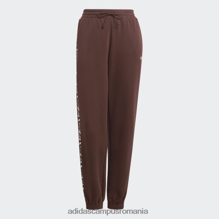 adidas campus romania pantaloni de jogging cu imprimeu animal abstract auburn femei castaniu J266N216754