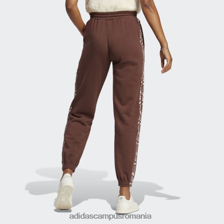 adidas campus romania pantaloni de jogging cu imprimeu animal abstract auburn femei castaniu J266N29739