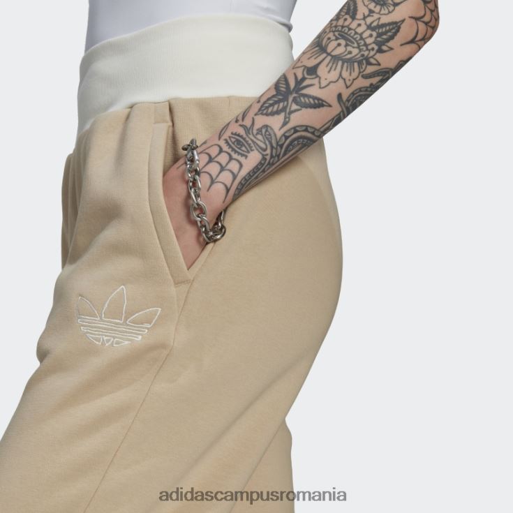 adidas campus romania pantaloni de jogging cu manșete bej femei bej J266N210790