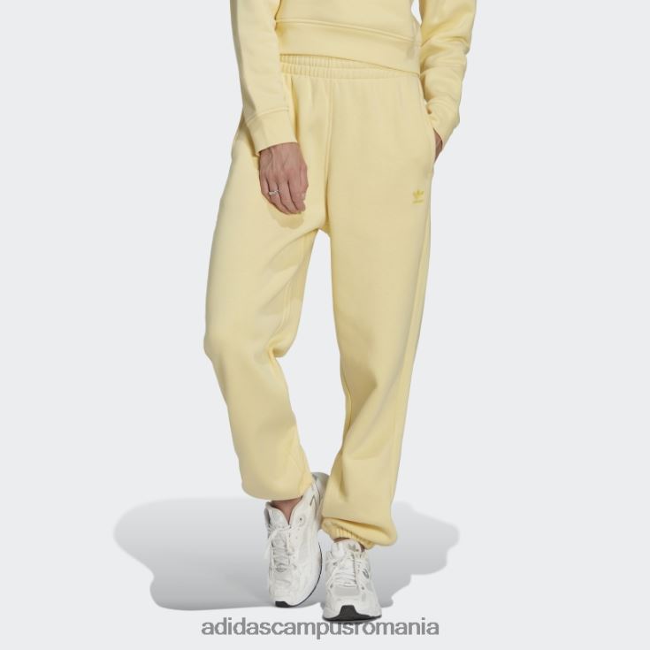 adidas campus romania pantaloni de jogging din fleece yellow essentials femei galben J266N210090
