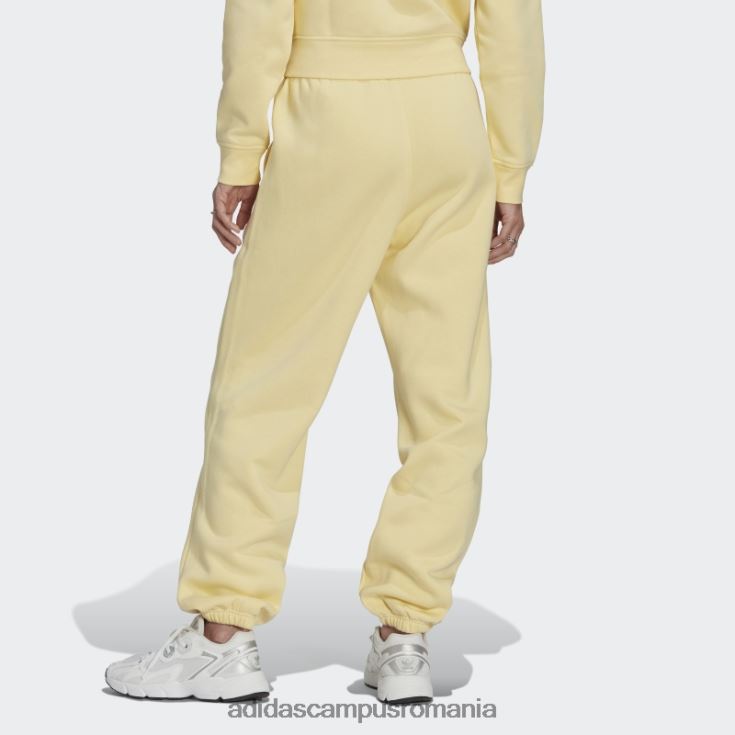 adidas campus romania pantaloni de jogging din fleece yellow essentials femei galben J266N210090