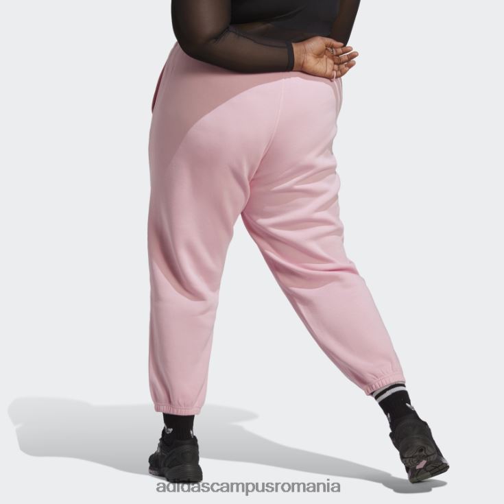 adidas campus romania pantaloni de jogging fleece essentials (plus marime) adidas adevarat roz femei roz adevarat J266N29114
