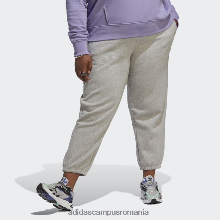 adidas campus romania pantaloni de jogging fleece essentials (plus marime) gri mediu adidas femei gri mediu J266N29858