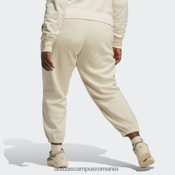 adidas campus romania pantaloni de jogging fleece essentials (plus size) alb femei alb J266N29871