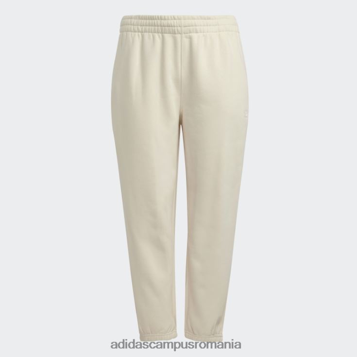 adidas campus romania pantaloni de jogging fleece essentials (plus size) alb femei alb J266N29871