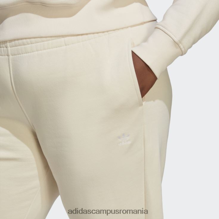 adidas campus romania pantaloni de jogging fleece essentials (plus size) alb femei alb J266N29871