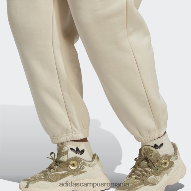 adidas campus romania pantaloni de jogging fleece essentials (plus size) alb femei alb J266N29871